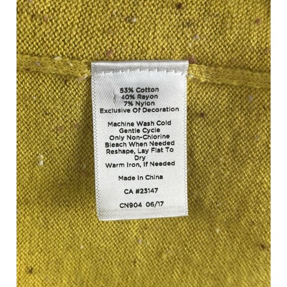 Talbots Plus Size 3X Sweater Mustard Yellow Gentleman Fox Novelty Fall Graphic - Picture 4 of 7